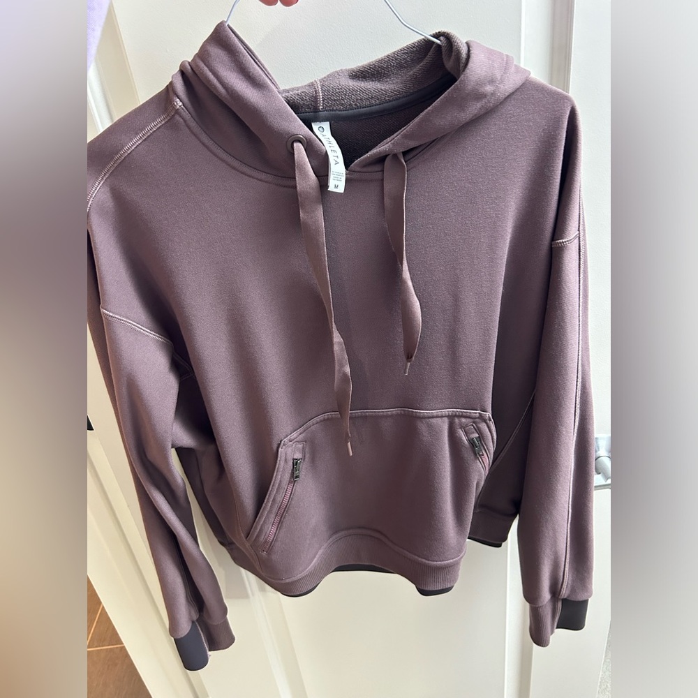 Plum colored athleta hoodie worn a couple of times.